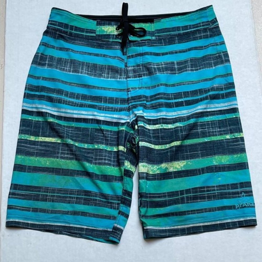 Prana Mens Board Shorts Size 30 UPF 50 Swim Beach Vacation‎ Outdoor Summer
